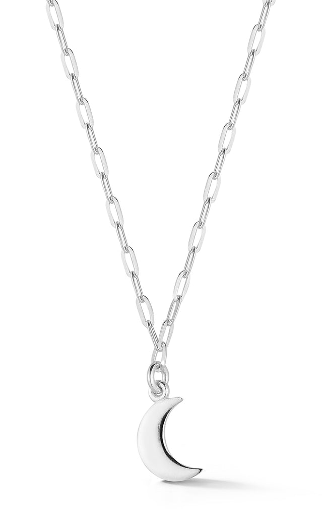 Tiny Crescent Moon Necklace - Sphera Milano