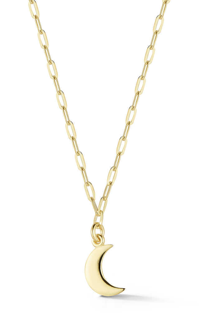 Tiny Crescent Moon Necklace - Sphera Milano