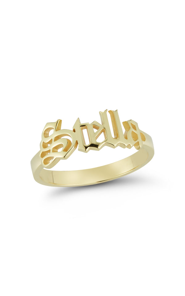 Old English Name Ring - Sphera Milano