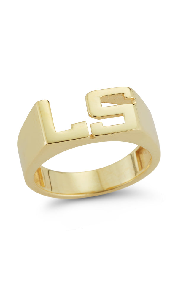 Double Initial Ring - Sphera Milano