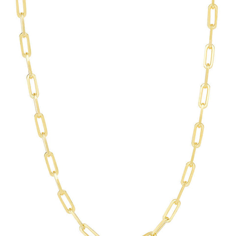 Paperclip Link Chain Necklace - Sphera Milano