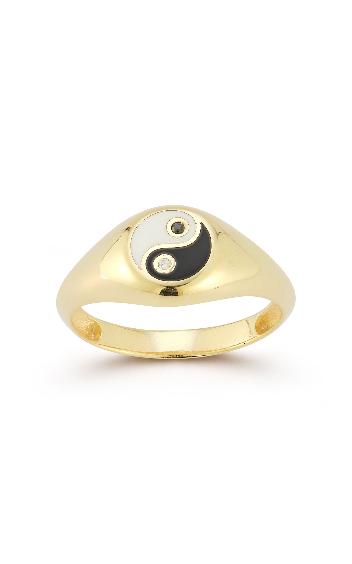 Ying Yang Signet Ring – Sphera Milano