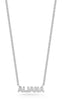 Pavé Nameplate Curb Necklace - Sphera Milano