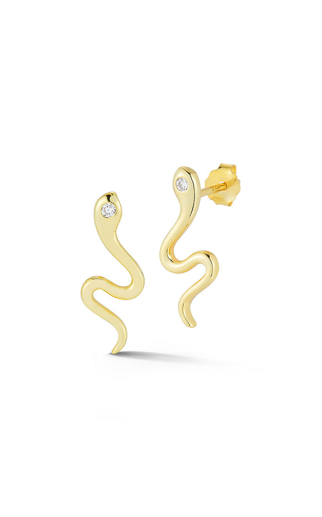 Small Snake Stud Earring - Sphera Milano