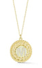 Medallion Initial Pendant Necklace - Sphera Milano