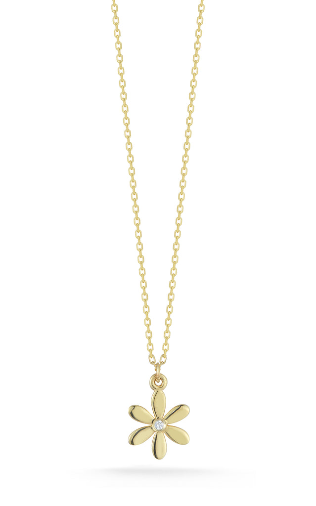 14K Daisy Diamond Necklace - Lulu Designs Jewelry