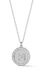 Initial Disk Medallion Necklace - Sphera Milano