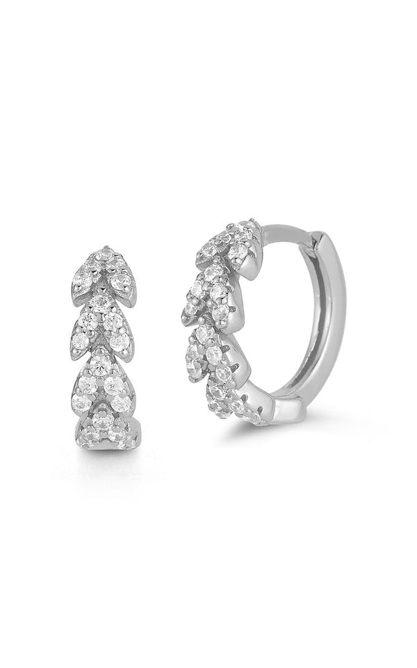 CZ Pavé Huggie Earring - Sphera Milano