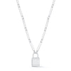 Paper Clip Padlock Necklace - Sphera Milano