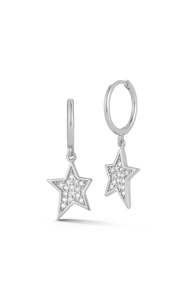 Star Charm Huggie Earring - Sphera Milano