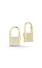 Pavé Lock Huggie Earring - Sphera Milano