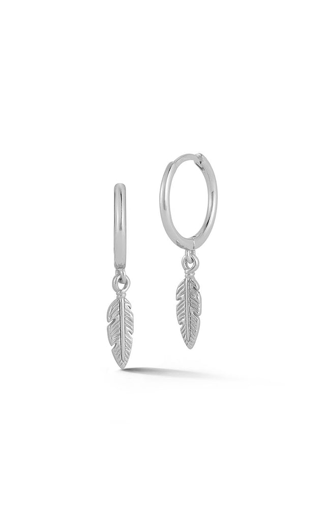 Feather Huggie Earring - Sphera Milano