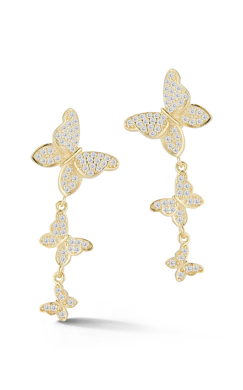【国内発送】Social Butterfly Drop Earringsセール Social Butterfly Drop Earrings | Kate Spade New York