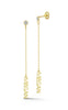 Block Name Drop Stud Earring - Sphera Milano