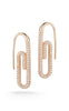 Pavé Paperclip Threader Earring - Sphera Milano