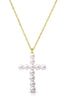 Cross Pearl Pendant Necklace - Sphera Milano