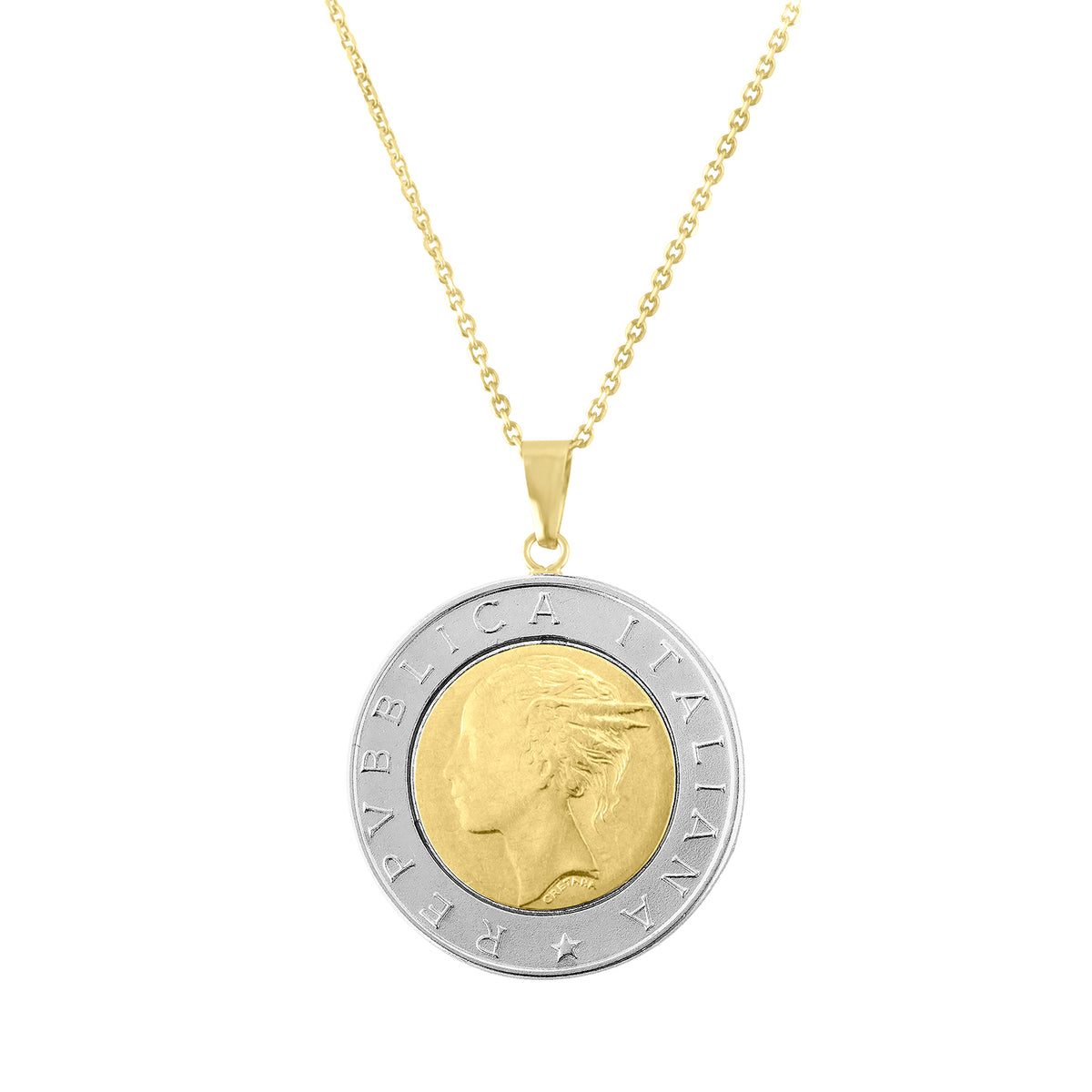 500 Italian Lira Coin Necklace – Sphera Milano